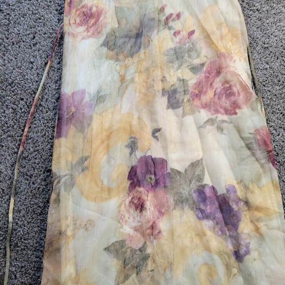 Christy LynnVintage Brown Textured Floral Romantic Maxi Dress Size 6 - Picture 3 of 16